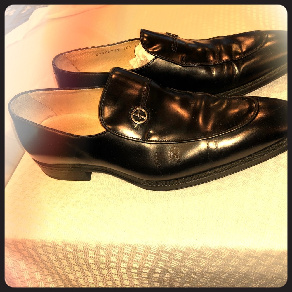 Black Giorgio Armani Loafers